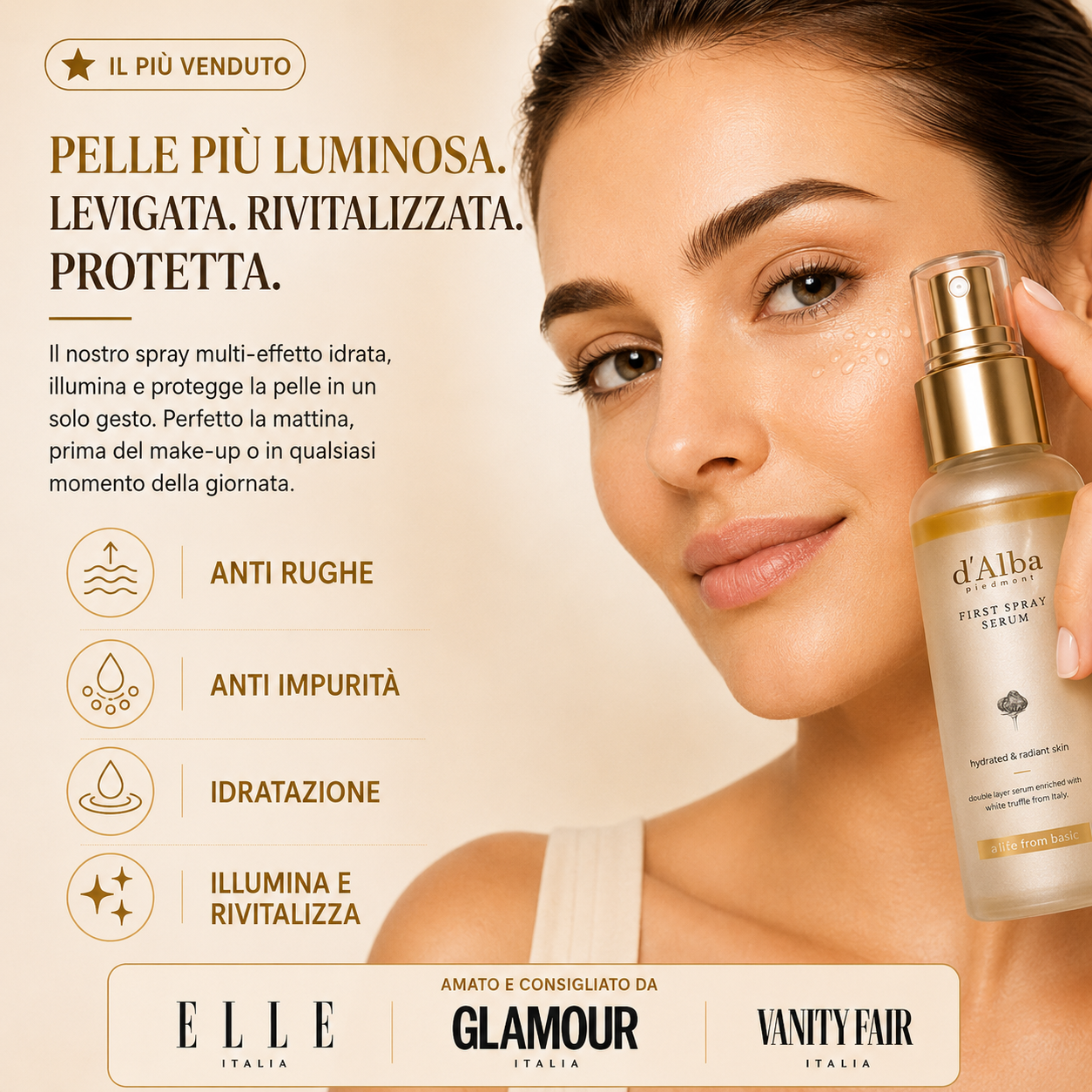 Bianco D'Alba® | Spray illuminante viso al tartufo bianco