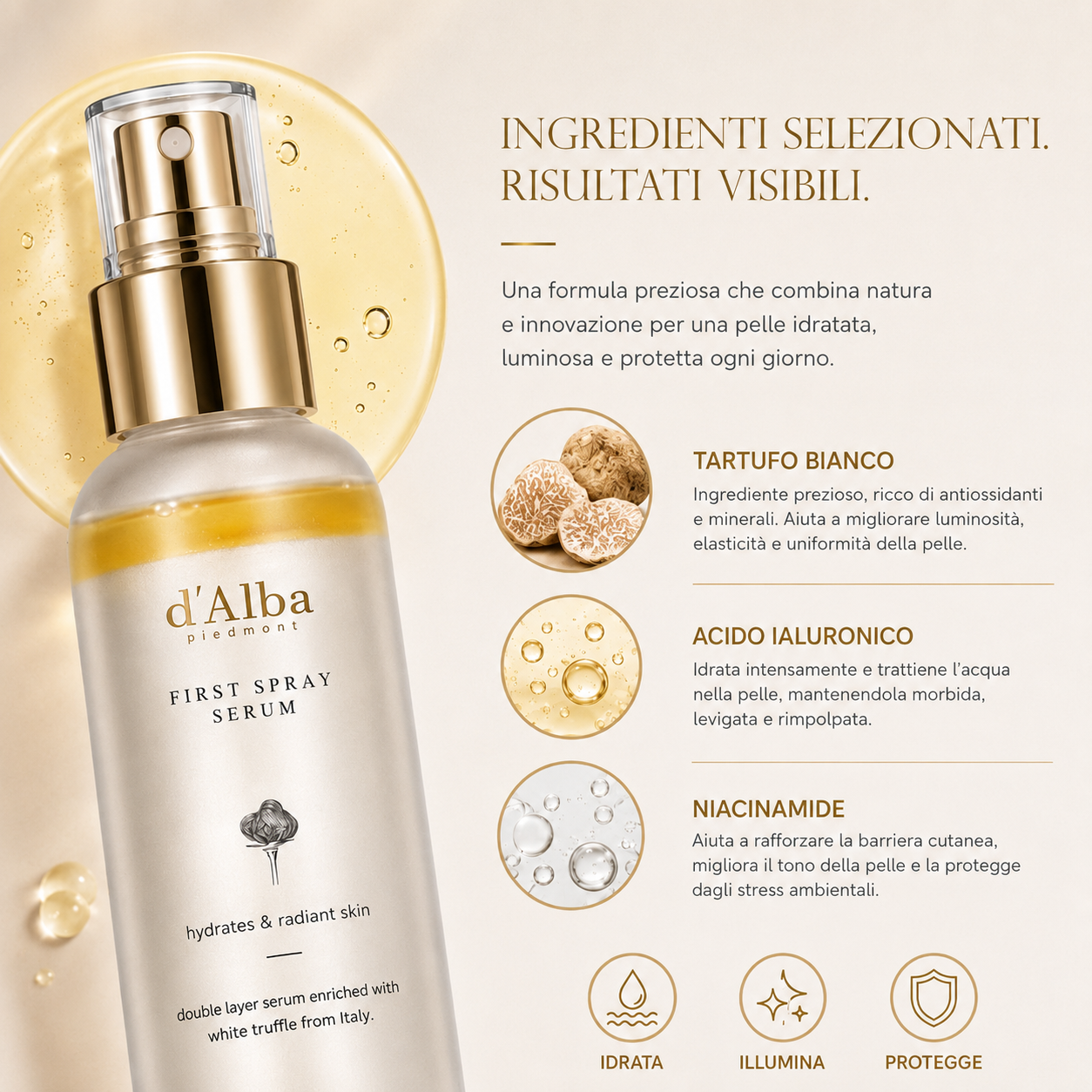 Bianco D'Alba® | Spray illuminante viso al tartufo bianco